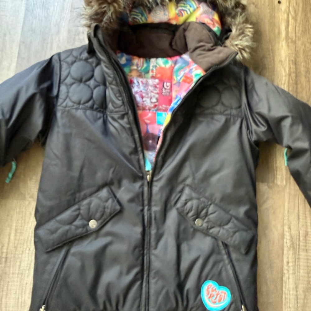 Burton Kids' Sugar Spice Dry RideJacket Sz 10/12 - Picture 2 of 5